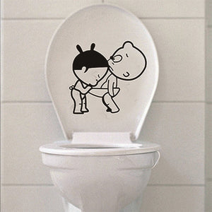 Funny Smile Bathroom Wall Stickers - Korbox