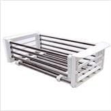 Stainless Steel Telescopic Over Sink Dish Drying Rack - Korbox