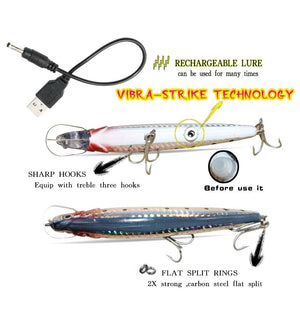USB Rechargeable Led Twitching Fish Lure - Korbox