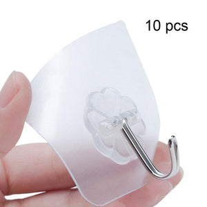 10Pcs Strong Suction Cup Sucker Wall Hooks Hanger - Korbox
