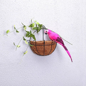 25/35cm Handmade Simulation Parrot Creative Feather Lawn - Korbox