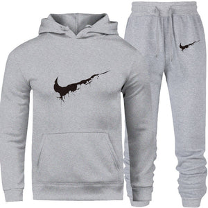 New 2018 Brand Tracksuit Men Thermal Men Sportswear Sets Fleece Thick Hoodie+Pants Sporting Suit Casual Sweatshirts Sport Suit - Korbox