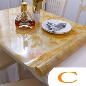 Transparent Soft Glass Waterproof Kitchen Table Cover - Korbox
