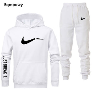 Men's Tracksuit 2 sets of new fashion jacket sportswear men's sweatpants hoodies spring and autumn men's brand hoodies pants - Korbox