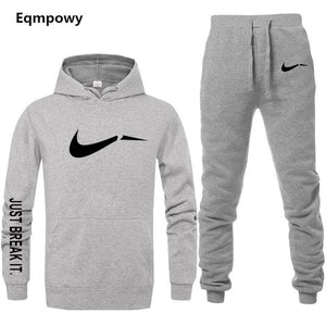 Men's Tracksuit 2 sets of new fashion jacket sportswear men's sweatpants hoodies spring and autumn men's brand hoodies pants - Korbox